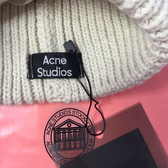 Acne Studios Off-White Pansy N Face Beanie main image 4